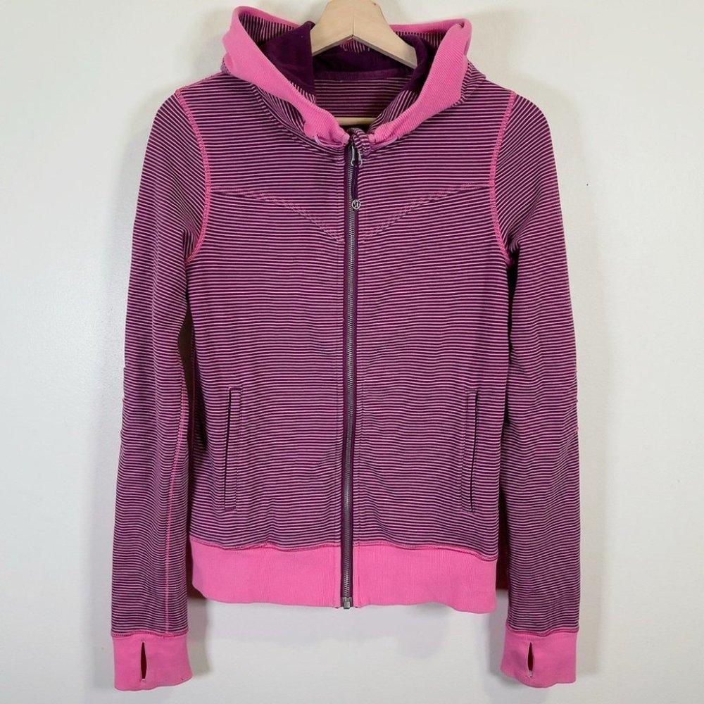 Women's Pink Striped Jacket